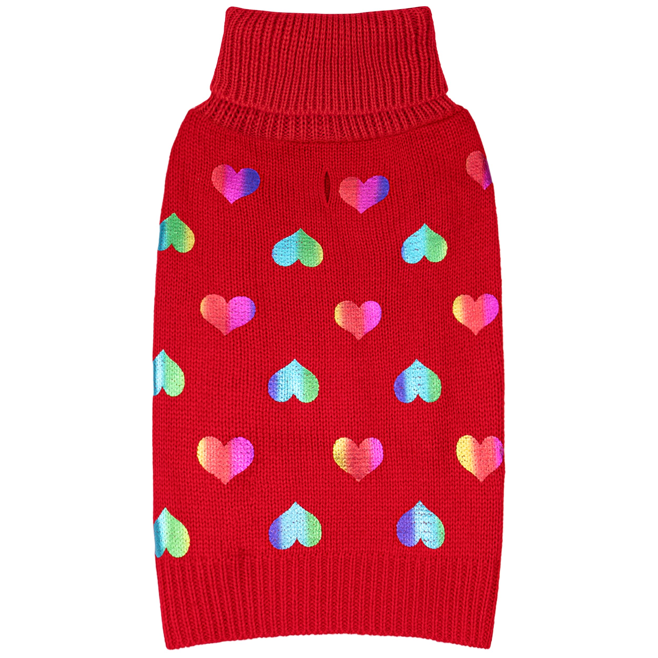 KYEESE sudadera para perros con corazones de lentejuelas, ideal para salidas festivas.