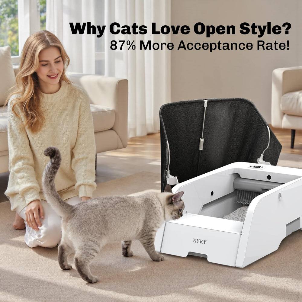 KYKY caja amplia para gatos, ideal para hogares con varios felinos.