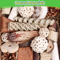 Juguetes Kyouki para aves: cono de pino natural para roer seguro.