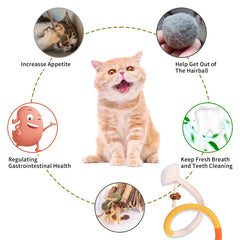 Materiales naturales Kyoki en juguetes felinos, seguridad y bienestar.