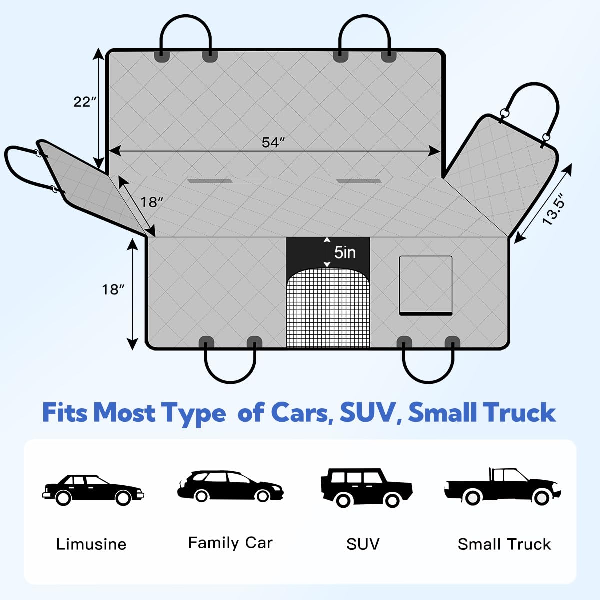 Kytely es compatible con coches, camiones y SUV para viajar con perros.