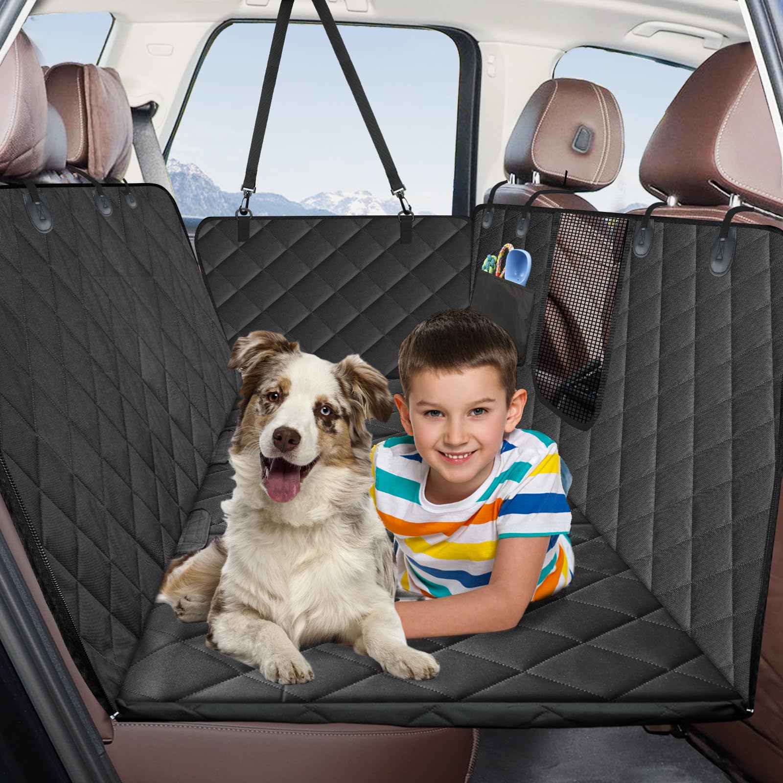 Kytely extensor de asiento trasero para perros, cama amplia y cómoda en el coche