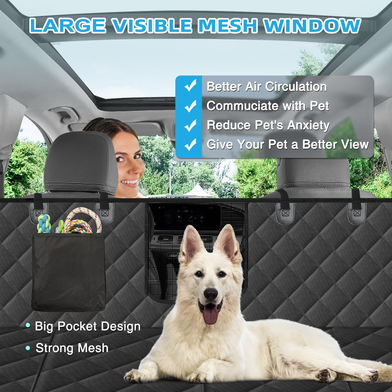 Base dura y estable de Kytely para el asiento trasero del coche