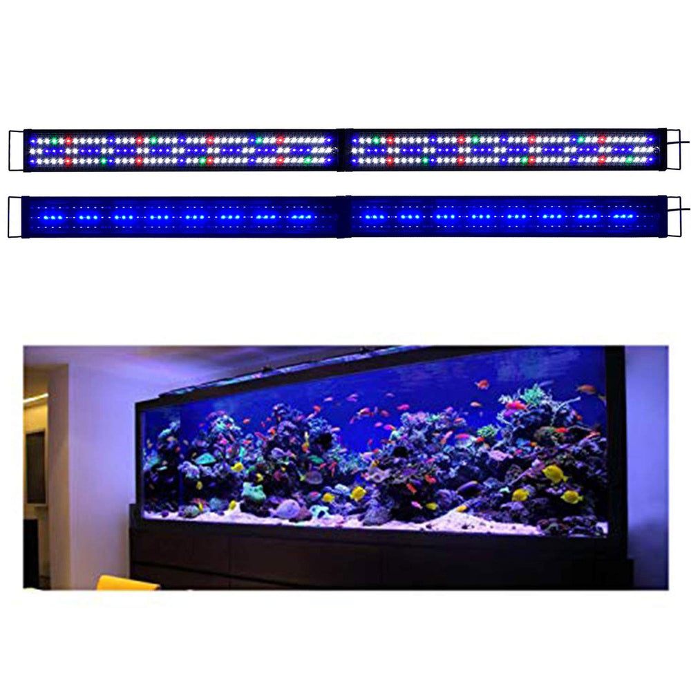 Luz de acuario KZKR espectro completo para tanques de 72 a 84 pulgadas