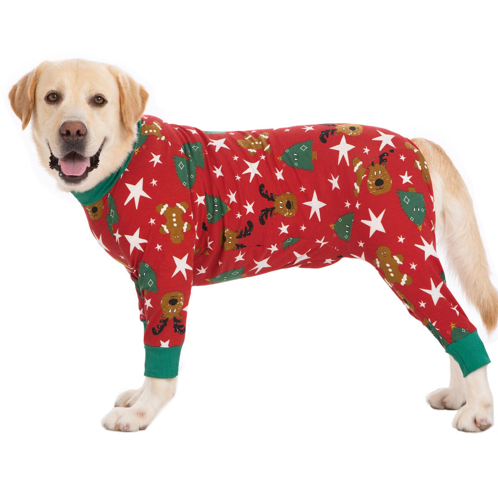 Pijama navidad kzrfojy con ajuste ideal para recuperación de perro