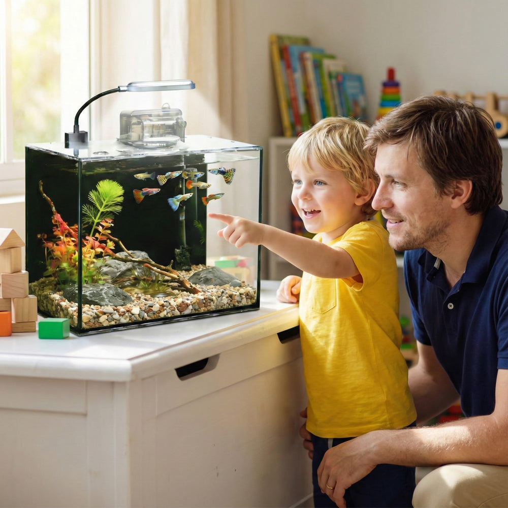 KZS acuario luz led suave, iluminación que realza colores.