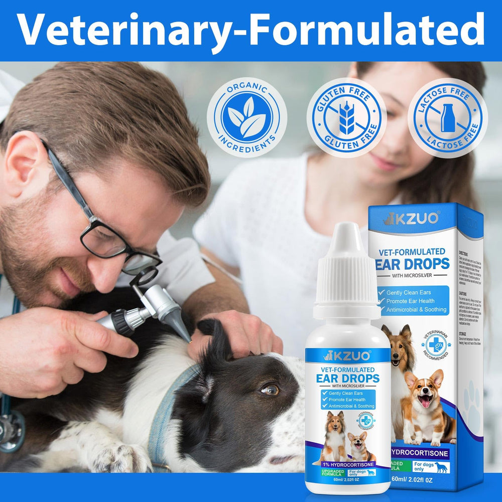 Recomendado por veterinarios para cuidado suave de orejas caninas.