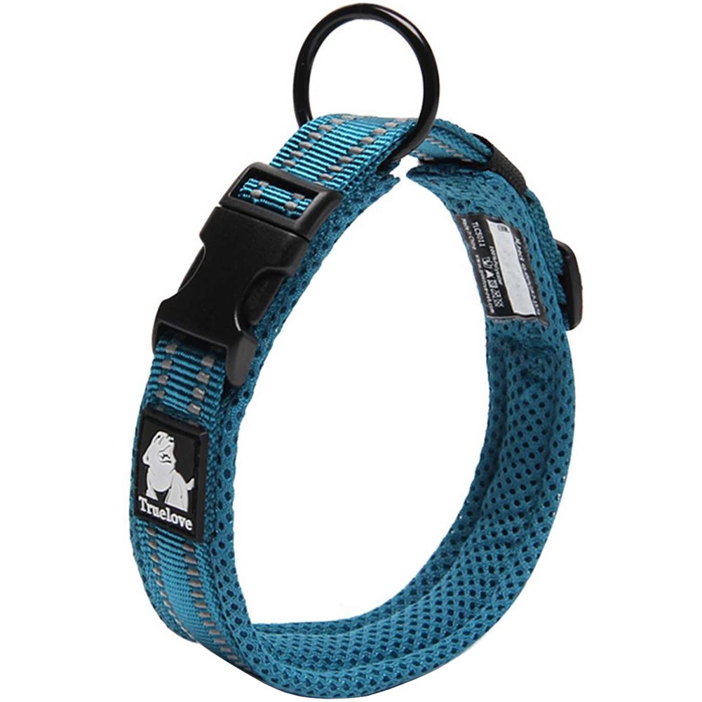 Collar La La Pet Creation Core con material reflejante y malla transpirable para visibilidad nocturna.