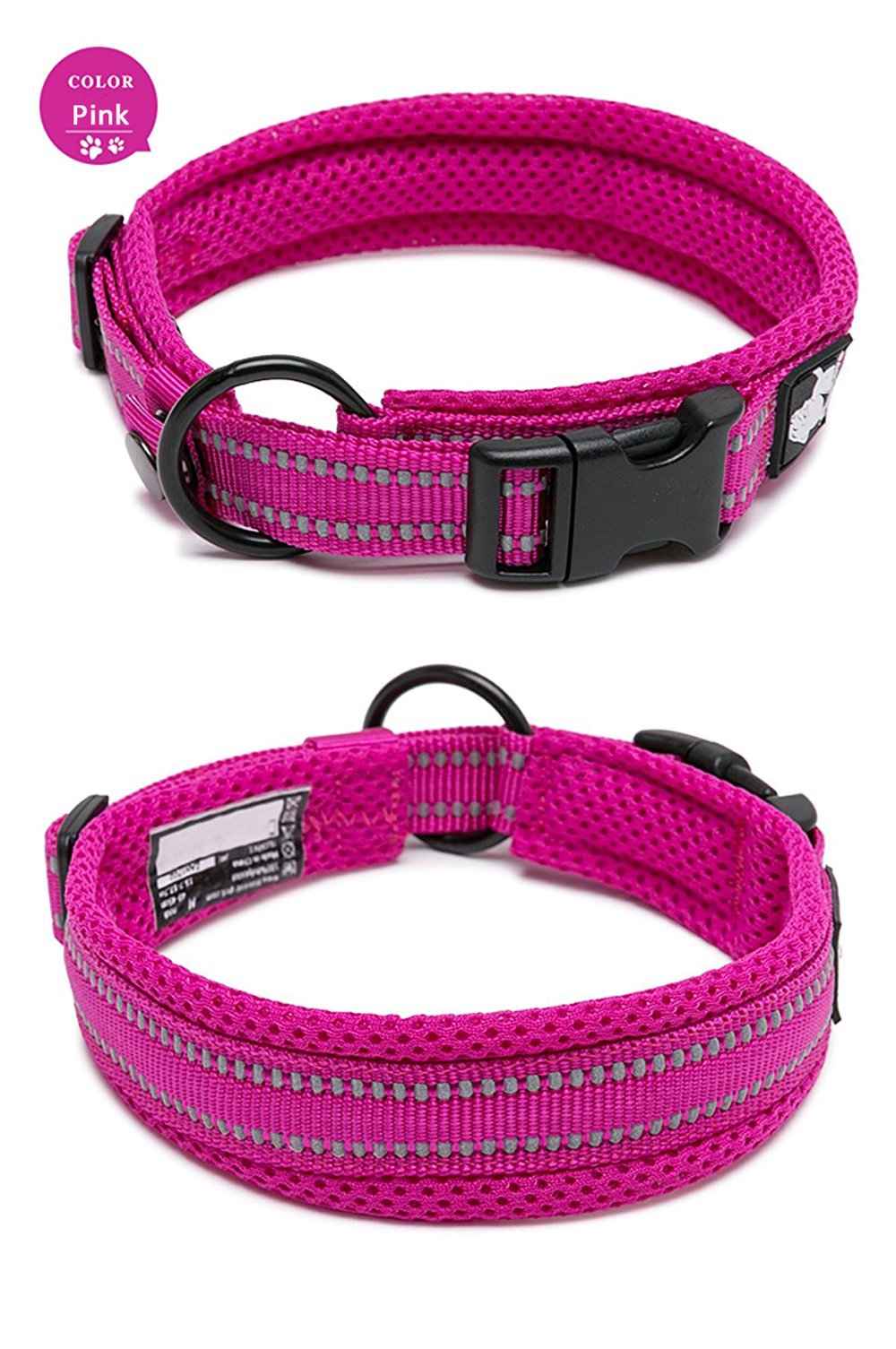 Acolchado suave del collar para comodidad diaria del perro.