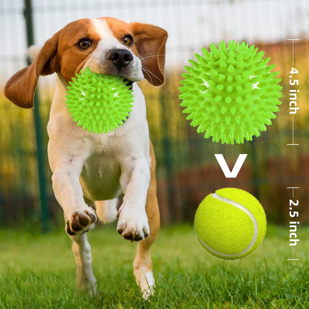 Pelota Labeol con espigas para dientes, ayuda a raspar la placa durante el juego.