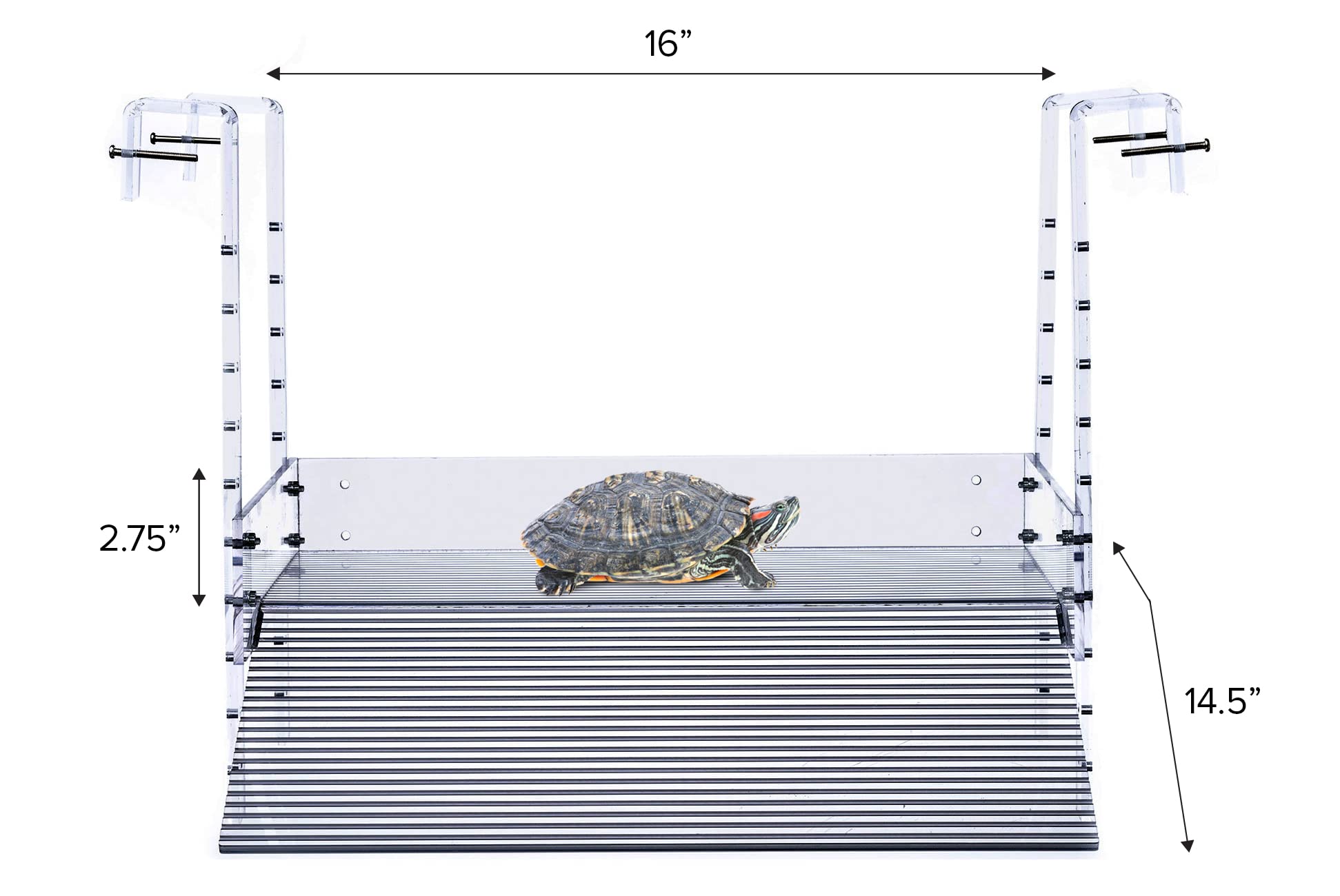 LaBrinx Designs accesorio tortuga terrario duradero, diseño versátil para múltiples mascotas