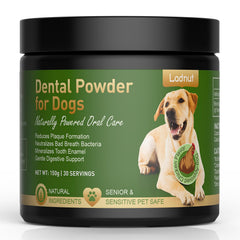 Ladnut polvo dental para perros: aplicación fácil sobre la comida para apoyar la salud bucal