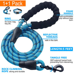 Collar Ladoogo ajustable de nylon para perros de cualquier tamaño.