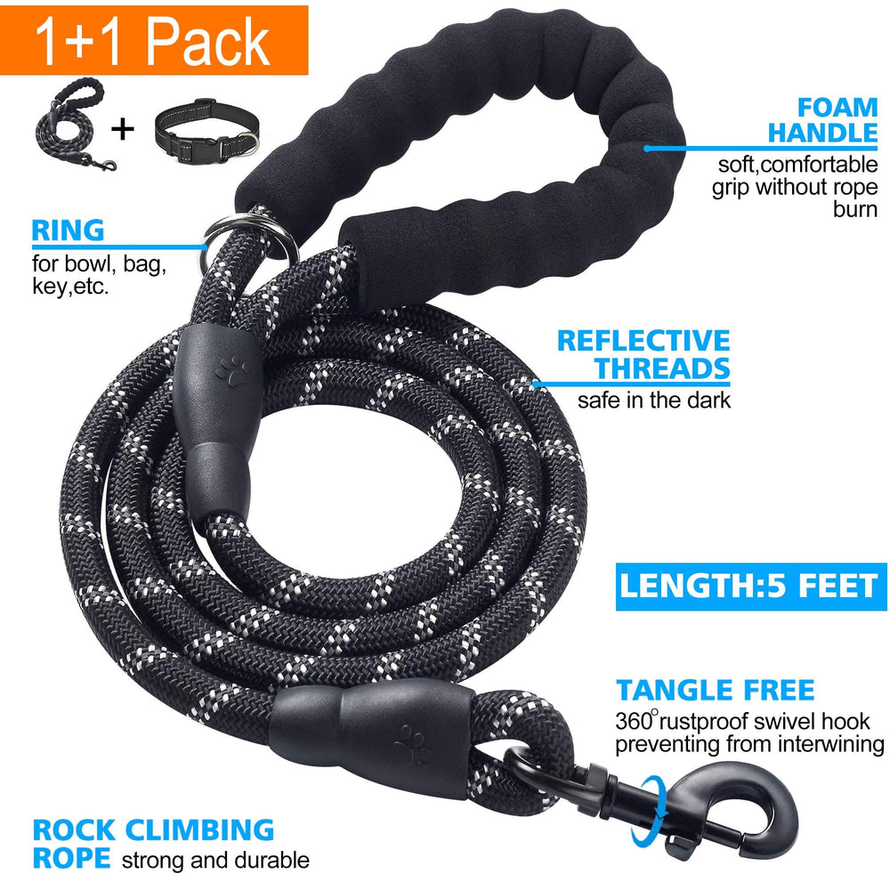 Collar Ladoogo con ajuste ergonómico para perros de todos los tamaños.