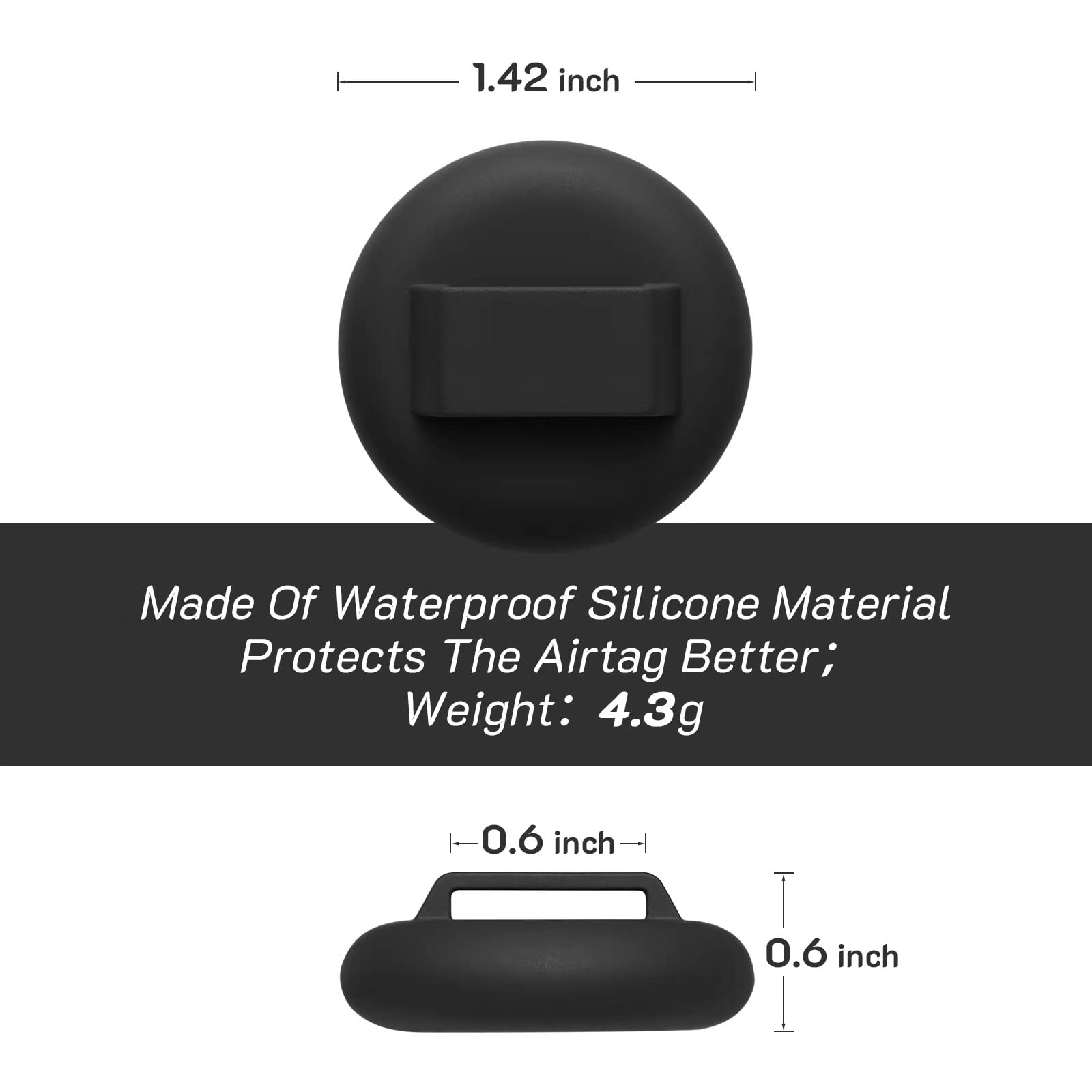 Collar Lafayi impermeable de silicona, fácil de limpiar y resistente