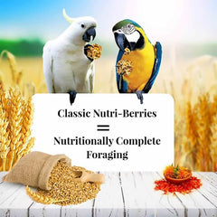 Lafeber's Nutri-Berries con ingredientes de grado humano, sin OGM.