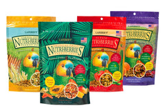 LAFEBER'S Nutri-Berries para loros con fruta tropical, variada alimentación.
