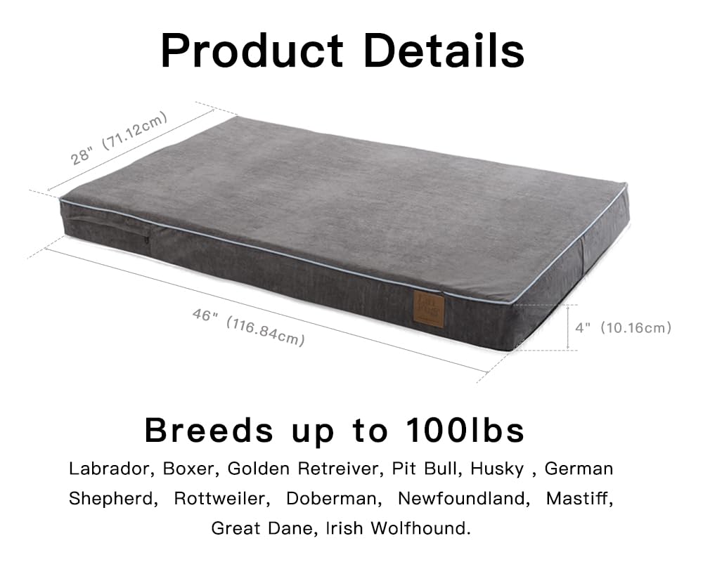 Laifug cama para perro con cubierta suede lavable, alta durabilidad y fácil limpieza.