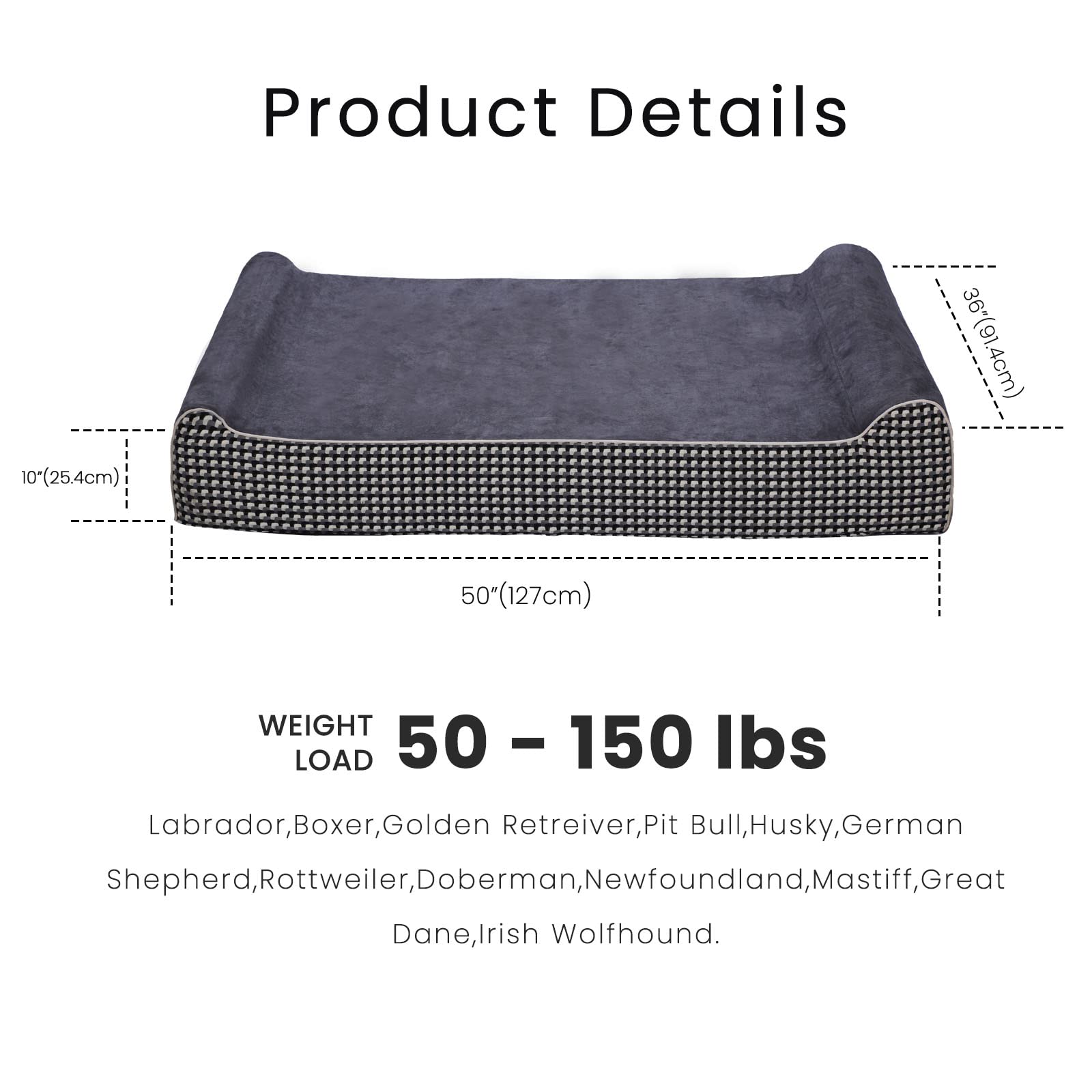 Laifug cama con doble almohada y diseño inteligente para cuello y cabeza.