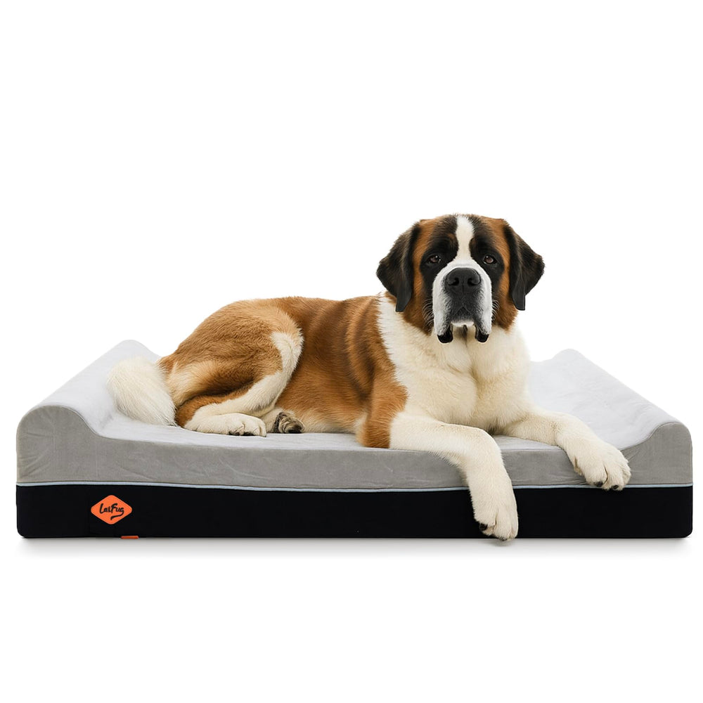 Laifug cama de perro con espuma de memoria y superficie amplia.