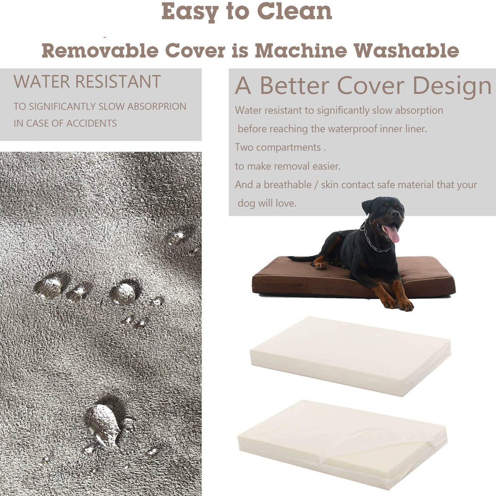 Laifug cama con forro impermeable interior protege la espuma y prolonga la vida útil.