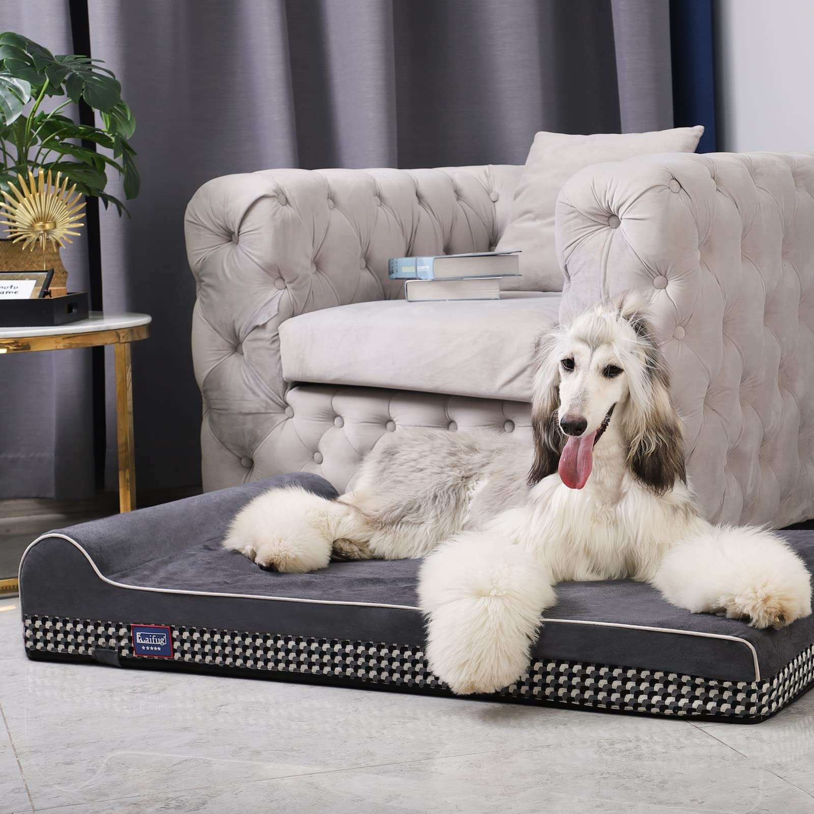 Laifug dimensiones 46x28x8 pulgadas para perros entre 25 y 100 libras