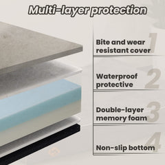 Laifug espuma memory foam 30D/45D, contorno suave y recuperación.
