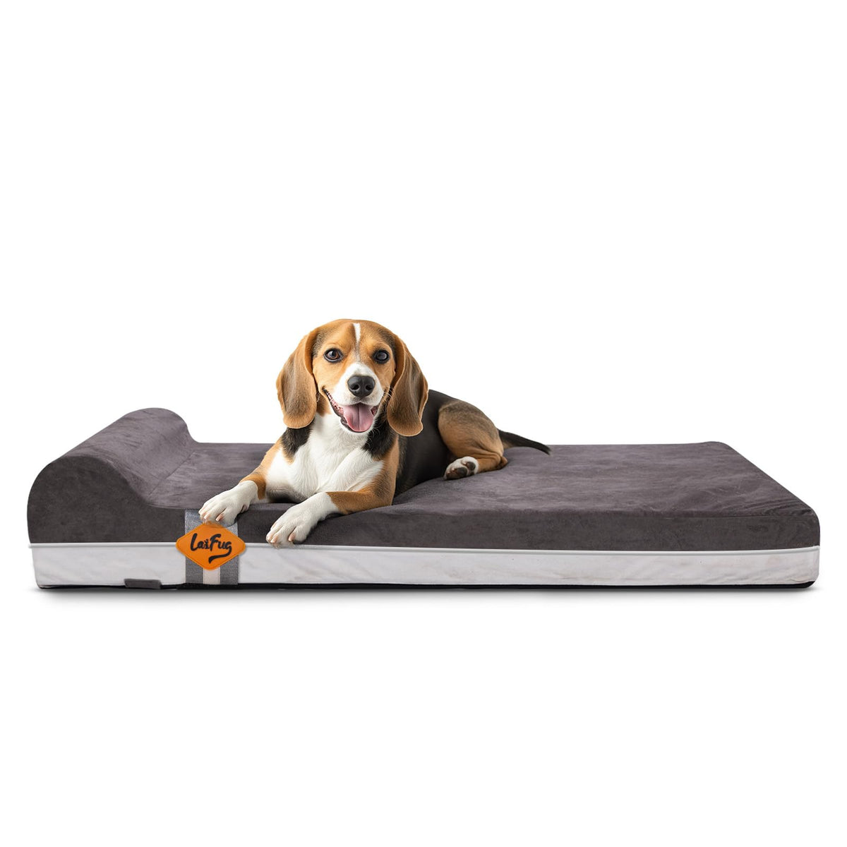 Laifug cama ortopédica para perros con espuma memoria, soporte suave para articulaciones.
