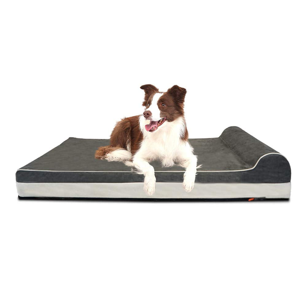 Laifug cama ortopédica para perros con espuma de memoria y soporte cómodo.