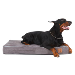 Cama Laifug ortopédica para perros con espuma de memoria y soporte ergonómico.