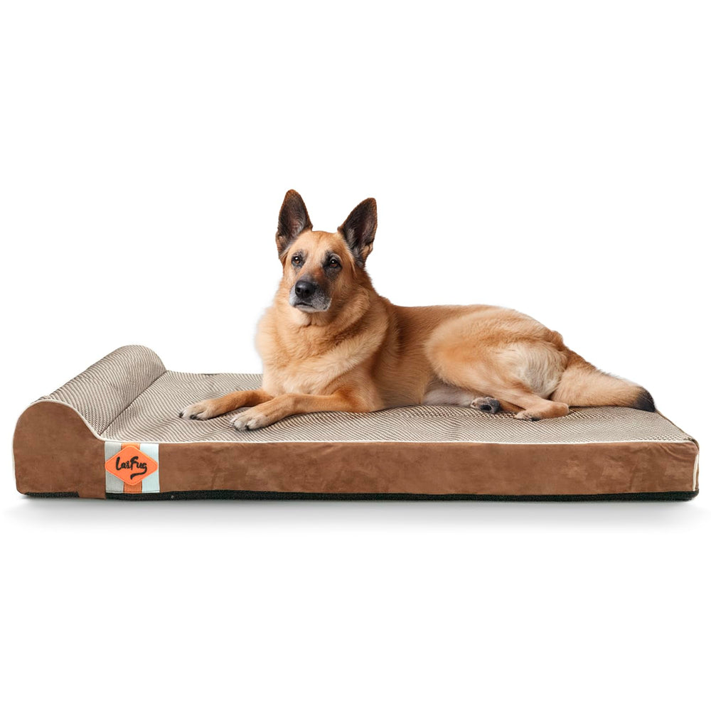 Laifug cama ortopédica para perros grandes, vista general, demuestra confort y diseño
