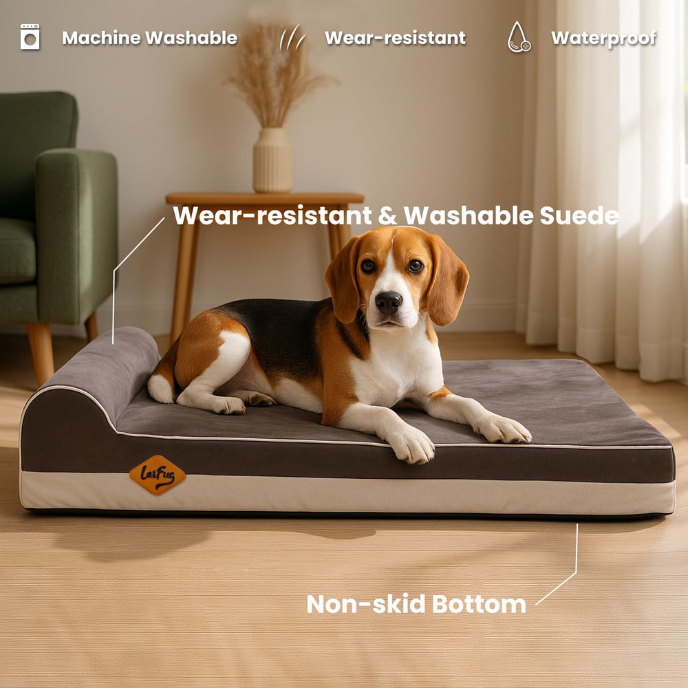 Laifug cama mediana 34x22x5.5 pulgadas, apta para perros de hasta 34 kg.