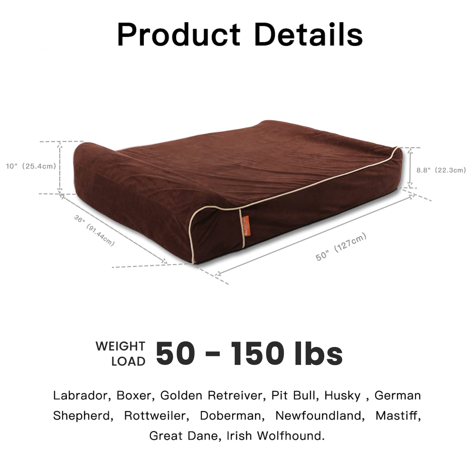 Laifug espuma memoria 30D-45D ofrece soporte duradero para las articulaciones.