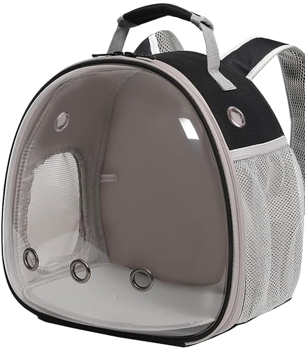 Mochila verde LAIRIES para mascotas pequeñas, ideal para salidas al aire libre.