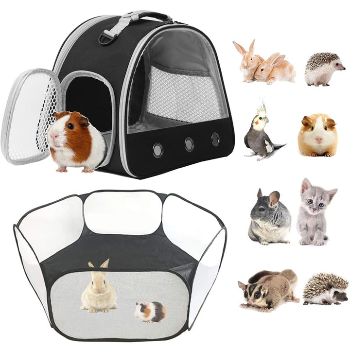 LAIRIES transportín para conejillo de indias con ventana frontal, ideal para paseos.