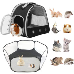 LAIRIES transportín para conejillo de indias con ventana frontal, ideal para paseos.
