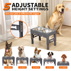 Soporte alzado LAKIPETN para perros, facilita la hora de la comida.