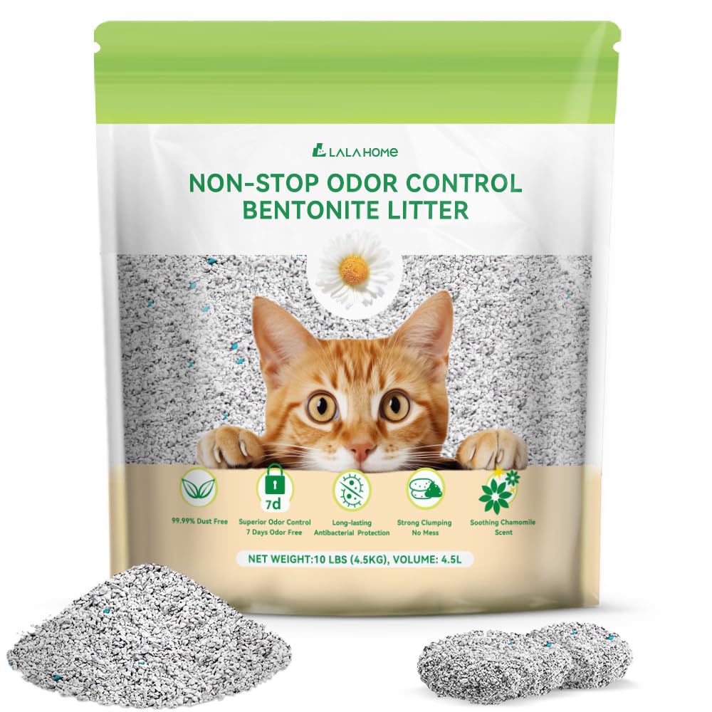 LALAHOME arena bentonita para gatos: empaque práctico para empezar