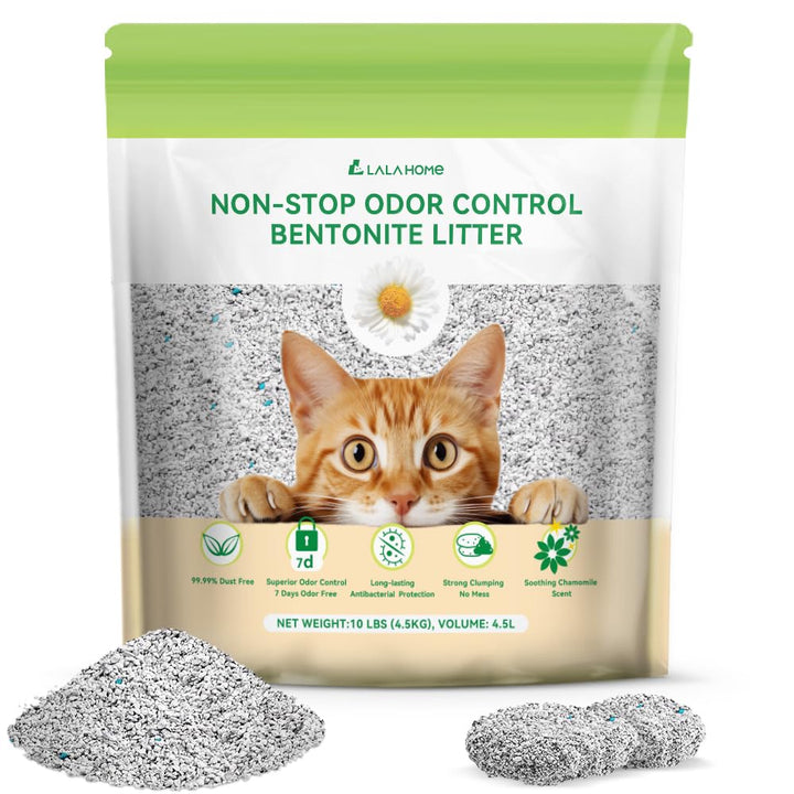 LALAHOME arena bentonita para gatos: empaque práctico para empezar