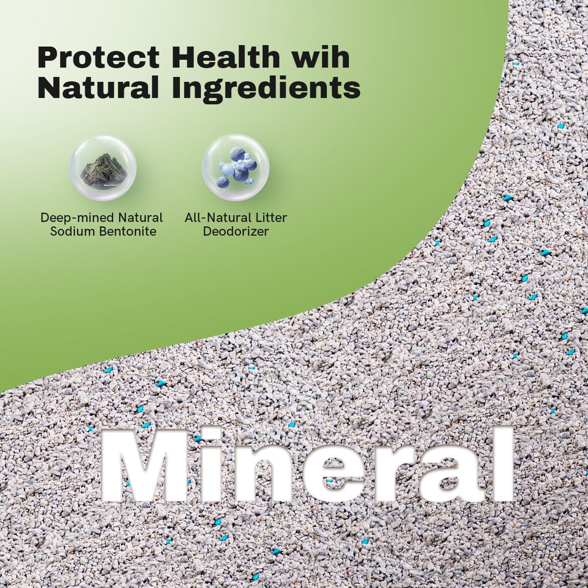 LALAHOME bentonite-litter-grumos-duros: facilita recoger la suciedad sin desmoronarse