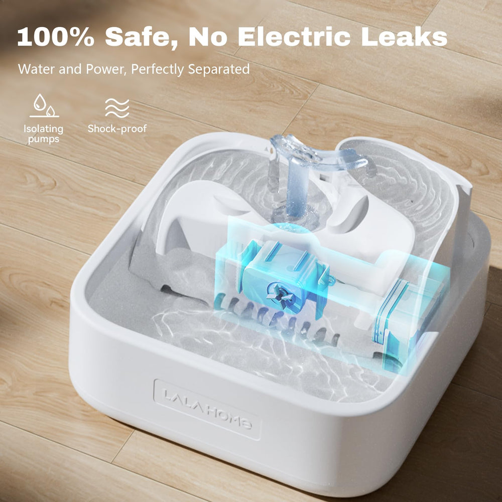 Capacidad de 2 L de LALAHOME para hidratación de varios gatos.
