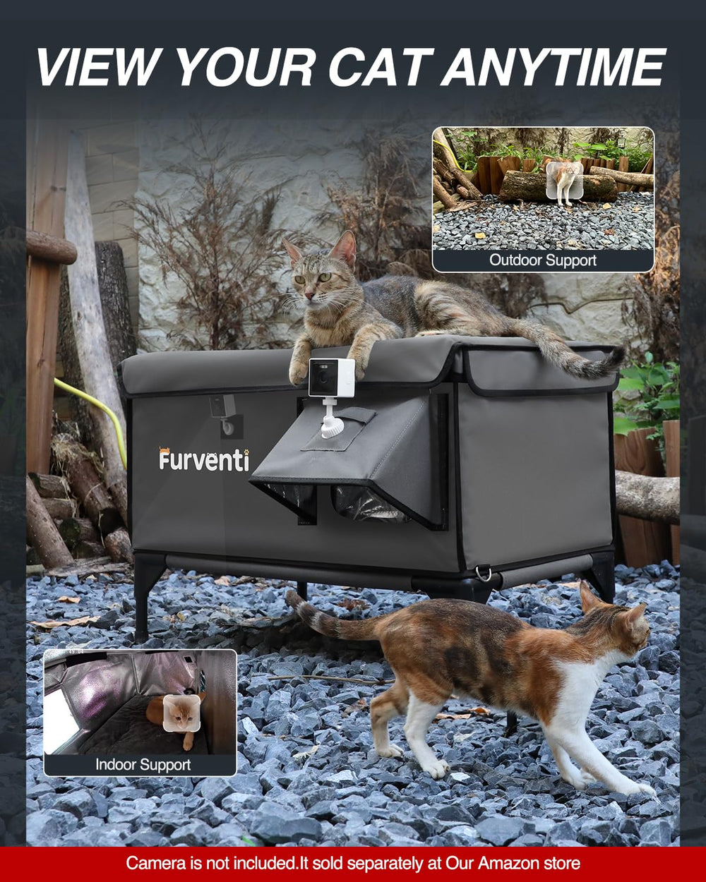 Lamlingo almohadilla caliente UL, calefacción segura para gatos al aire libre