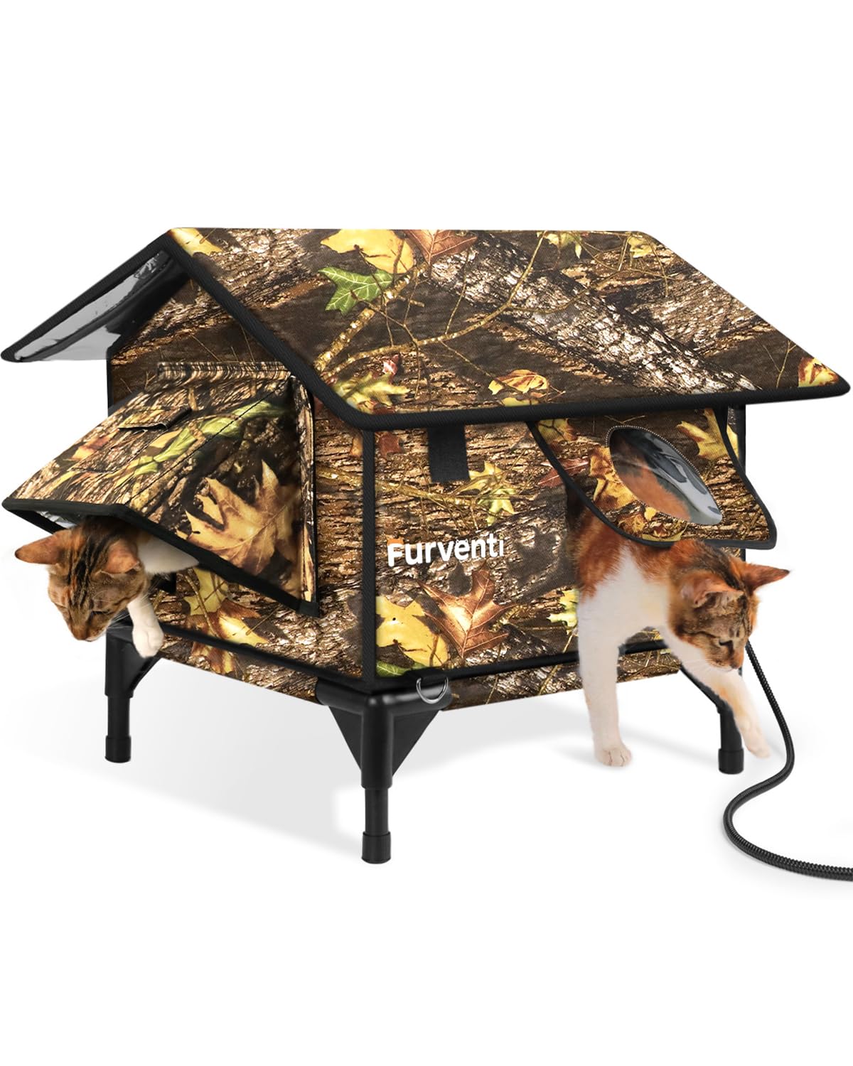 Lamlingo casa caliente exterior: refugio resistente para gatos al aire libre