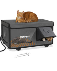 Lamlingo: casa-gato-exterior-salidas-multiples, salidas seguras para gatos al aire libre.