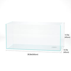 LANDEN 100P acuario con vidrio bajo hierro para mayor claridad
