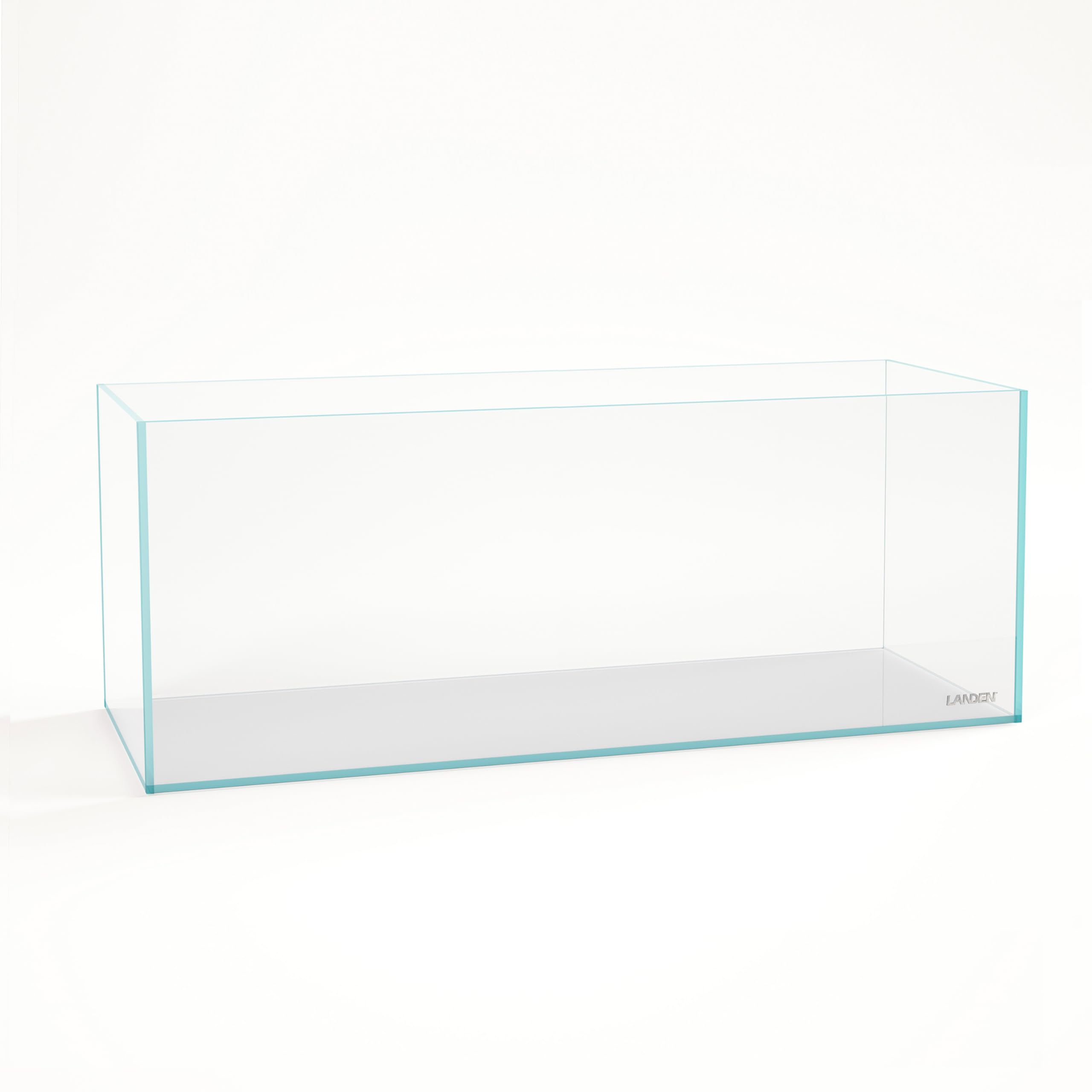 LANDEN acuario 150 cm, vista frontal, claridad cristalina para un paisaje acuático inmersivo.