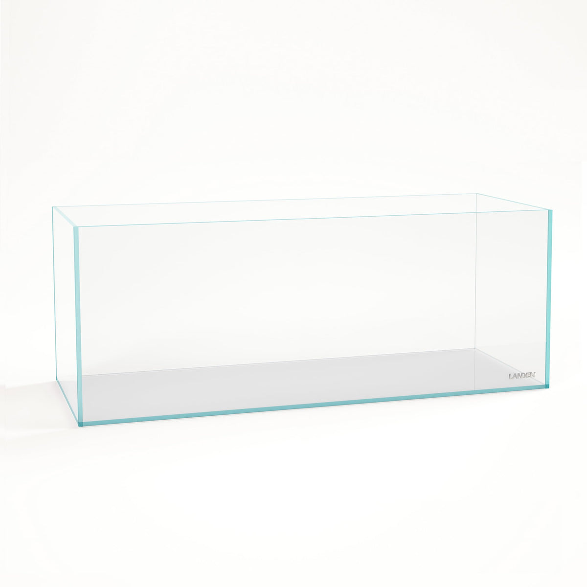 LANDEN acuario 150 cm, vista frontal, claridad cristalina para un paisaje acuático inmersivo.