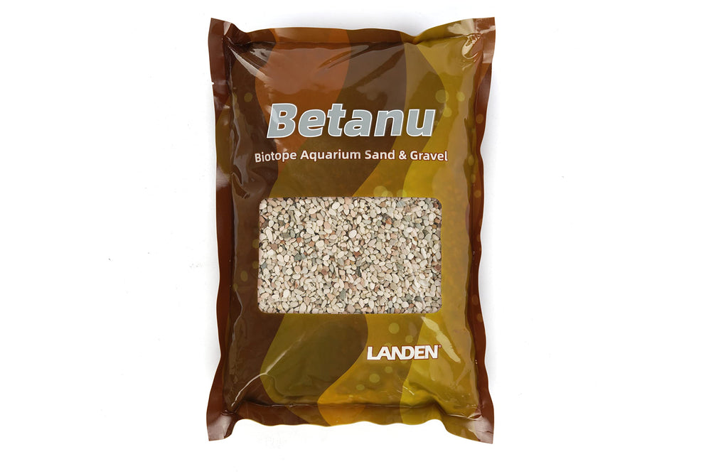 LANDEN Betanu arena acuario natural 3-5mm, ideal para paisajismo acuático.
