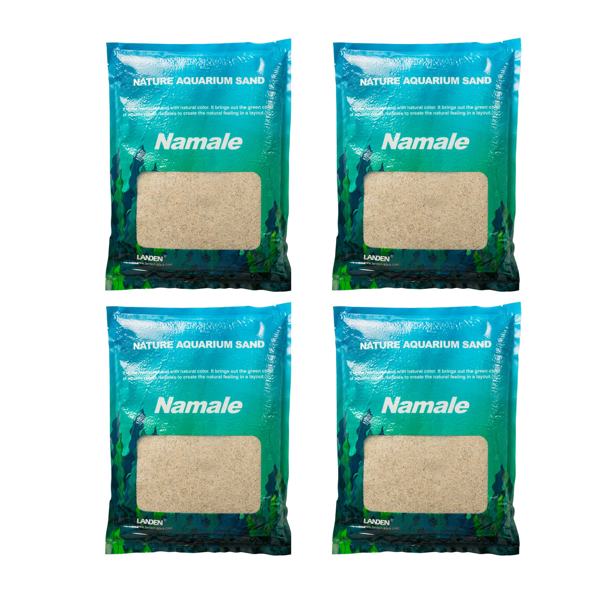 LANDEN Namale arena-grano-fino-natural para acuario, ideal para paisajismo suave.