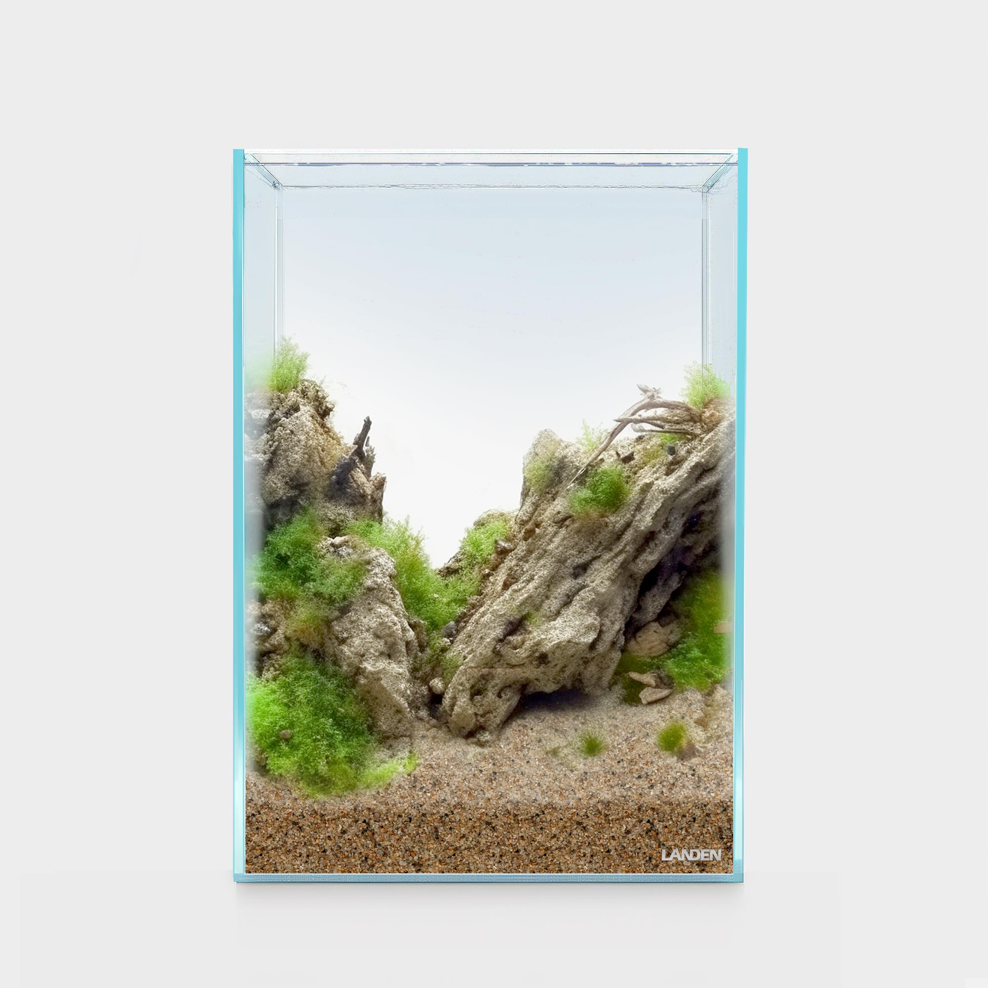 LANDEN permite paisajes acuáticos variados para terrarios y acuarios decorativos.